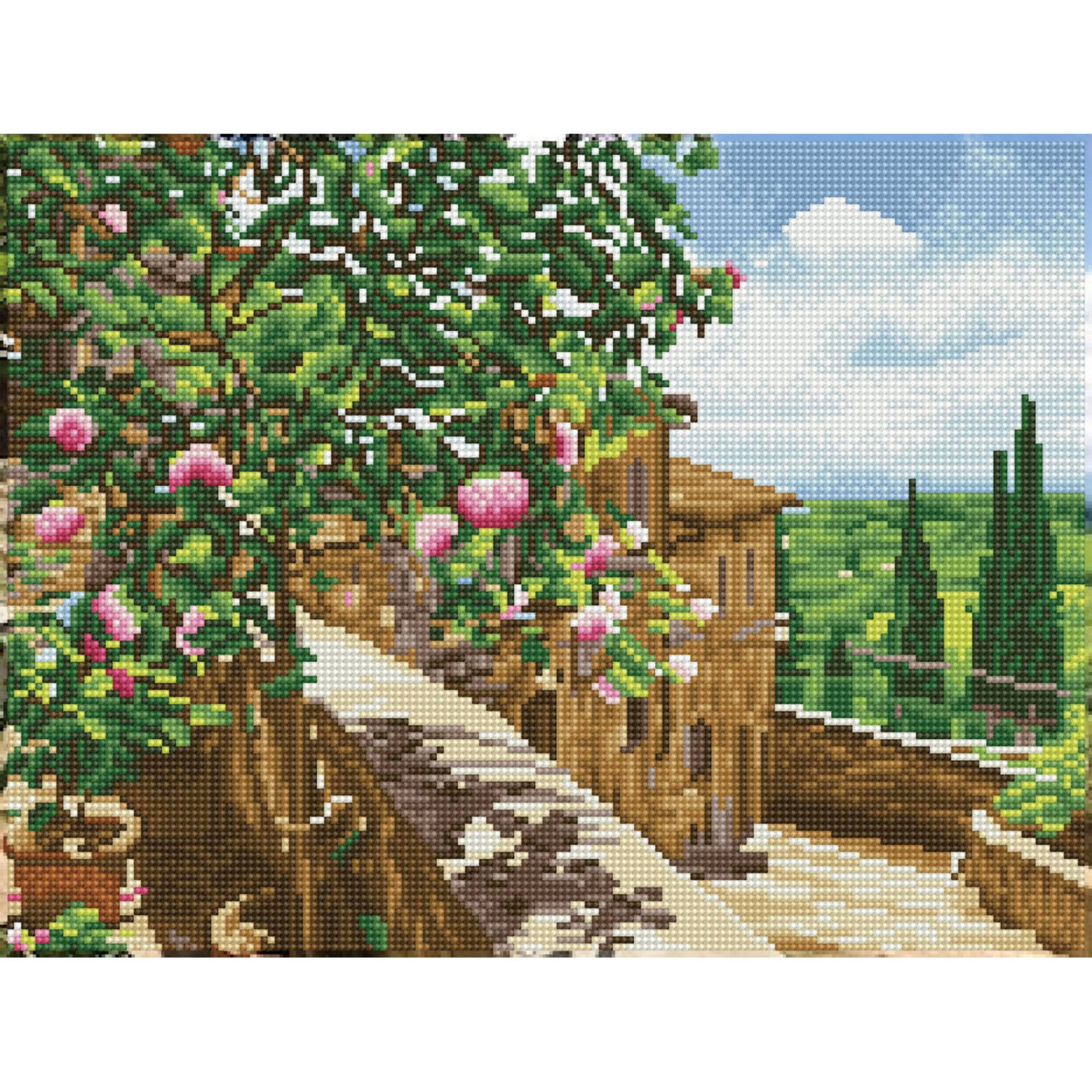 Diamond Dotz® Intermediate Tuscan Vista Pre-Framed Diamond Painting Kit